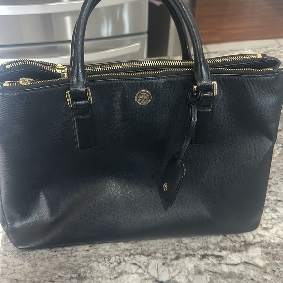 Leather Tory Burch Top handle bag - Picture 4 of 4